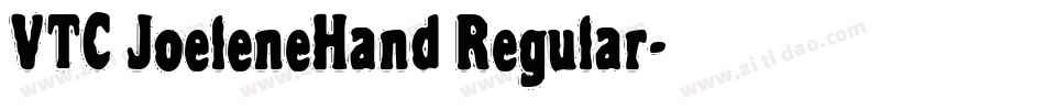VTC JoeleneHand Regular字体转换